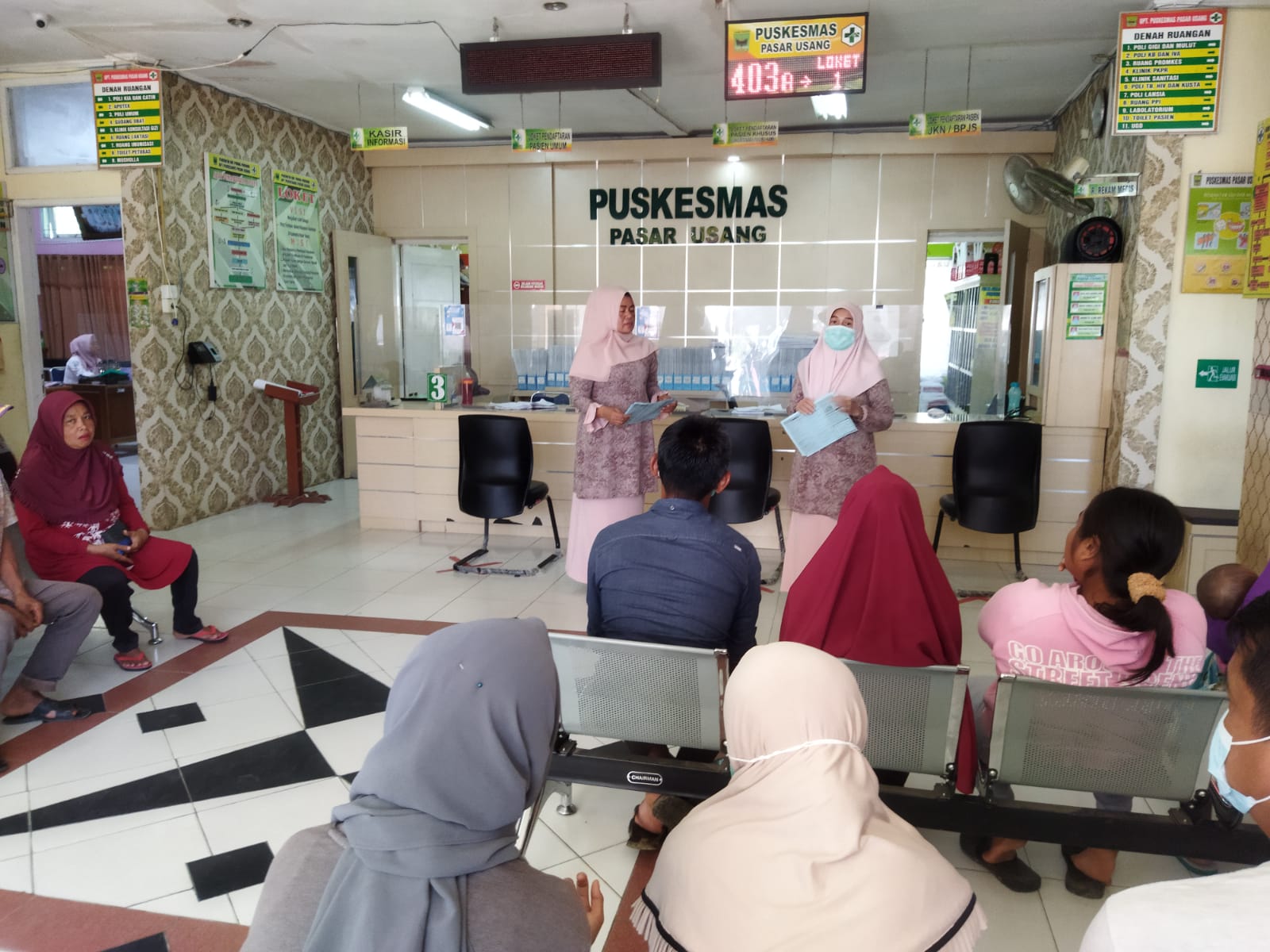 PENYULUHAN DALAM GEDUNG MENGENAI SCREENING BPJS BAGI PASIEN RAWAT JALAN